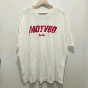 Nike MOTV8D Football Mens T Shirt Size‎ XXL White Red